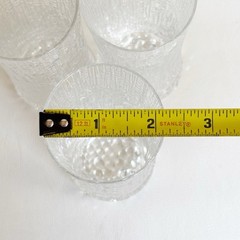 Littala Finland Ultima Thule Tapio Wirkkala 4.5” Tall Glass Set Of 3