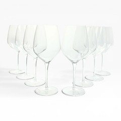 Luigi Bormioli “Atelier” Set of 8 Cabernet Wine Glasses 9 1/2” 23.75oz Signed