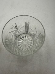 Pinwheel Design Pressed and cut Glass Whiskey Rocks Tumbler Replacement Glass