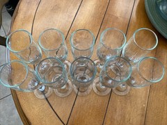 10ct Clear Champagne Glasses