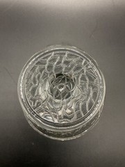 Clear By Cracky champagne glass Depression Glass L E Smith 1920s 3” tall