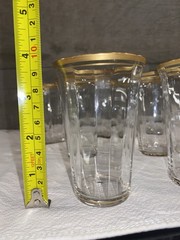 Set of 11 Tiffin Franciscan Minton 3 Oz Gold Encrusted 5-1/4″ Wine Glass Goblets
