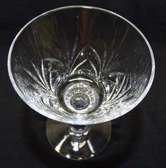 Seneca 6 Liquor Cocktails Cut 967 Fan and Dot Design on Blank 912