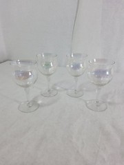 Vintage 1950s West Virginia Glass Specialty Co. » 40 Iridescent » Wire Optic…