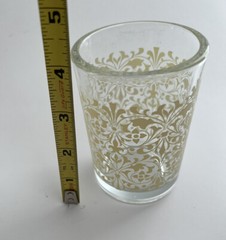 VTG MCM Light Yellow/ Gold Tumbler / Juice / Highball Crisa Glasses Mexico
