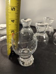 New, Medley By Studio Nova Cordial/Shot Glass Set Of Six, Czech, Blown Glass