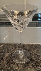 Lenox Meredith Clear Cut Crystal Martini Glass With Square Stem
