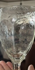 Set of 4 Libbey Chivalry Clear Glass Water Goblets Textured Panel Design 6.5”H 2