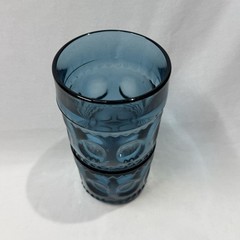 Vintage Indiana Glass Kings Crown Marine Blue (1) Tumbler 12 oz