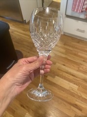 Mikasa Coventry Water/Wine Goblets Cut Crystal 8.5” Tall ~set of 2