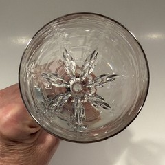 Lenox «Firelight» Crystal Wine Glass with Platinum Rim