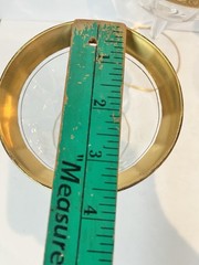 Tiffin Franciscan Minton Optic (?) Gold Rimmed Sherbet Glasses, Mixed Lot 4