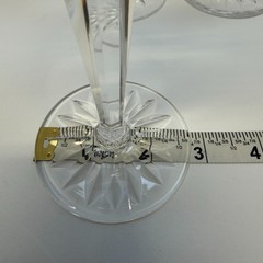 Vintage Waterford Crystal Lismore 4 Piece Hock Wine Glasses 7.5″ tall.