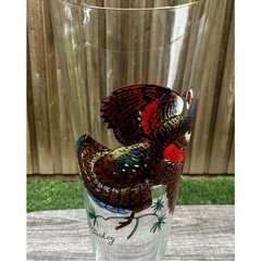 Ned Smith 8.25″ Pilsner Beer Glasses-Pitcher-Waterfowl-Painted Ducks- Set of 7