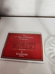 Waterford 12 Days of Christmas 3 Three French Hens Crystal Champagne Flute New