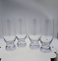 Mikasa Studio Nova Medley Crystal Iced Tea Glasses Set of 4 8 » tall 16 oz