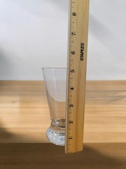 Set of 5 Vintage Clear Pedestal Shot Glasses Heavy Base Barware Glassware.