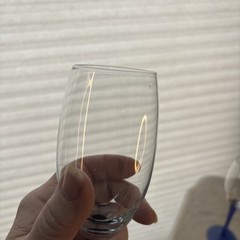 Set Of 6 9-1/8″ Tall Wine/Champagne Glasses Colbalt Stems A Few Poks During Pro.