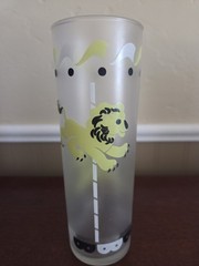 Carousel Bar Glasses Frosted MCM Libbey 14 oz Tumblers 1950’s set of 4