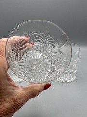 4 Reproduction EAPG Metropolitan Museum Of Art Pilgrim Adams Highball Glasses