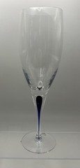 Intermezzo Orrefors Blue Drop Wine Glass in Box 8 5/8″