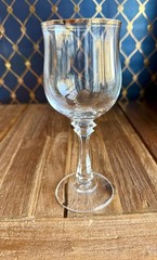 American Stemware PRINCETON Wine 7 oz glasses Set of 10 Lead Crystal Blown Glass