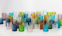 Chic 4-Piece Beaded Hobnail Iced Beverage Glass Set – Reusable & Dishwasher Safe