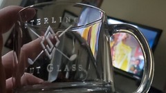 NEW Sterling Cut Glass Golfing Country Club Golf Ball Base Rock Tumbler