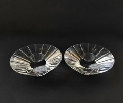 Miller Rogaska Crystal candlestick. 2 pcs .