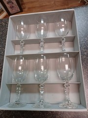 Bohemia Ingrid Fine Lead Crystal Set of 6 Wine Goblet 200 ml.