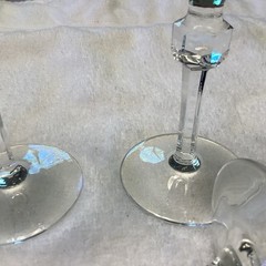 FRANZ WITTWER Saskia Crystal Wine (?) Glass Circa 1966 Germany 7”