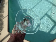 Cristal D’arques/Durand Clear Vertical Design Knob Stem (CRA33) Fluted Champagne