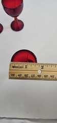 Vintage Decorative Red Glasses Approximately 3 Inches In Height