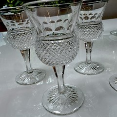 Edinburgh Crystal Thistle Claret Wine Glasses 4.5″ Set of 4