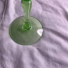 A Set of Four Tiffin Twist Wine Water Glasses 7.5 Inches