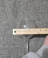 Long Stem large Cup clear crystal wine glass 10″