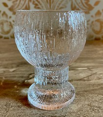 Littala Kekkerit Finland Crystal Glasses 4 3/8″ Tall Goblets