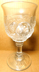 Westmoreland~Della Robbia Clear Glass 8 fl. oz. Goblet Set of 2