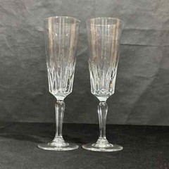 Cristal D’Arques-Durand Champagne Flutes 8″ Clear Glass Stemware