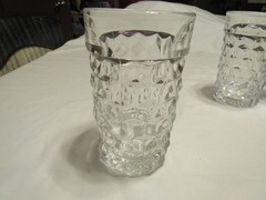 4 – Fostoria AMERICAN Cubist 5 1/4″ FLAT ICED TEA GLASSES