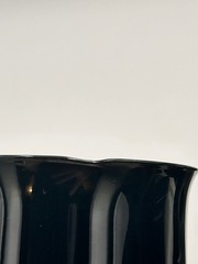 VTG Fostoria Black Onyx Goblets Wine Glasses Mixed Set Of 7 Biscayne, Silhouette