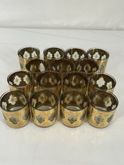 Rare MCM | SET OF 4 | Culver 22-Karat Gold Glasses Valencia pattern 5 oz – SD