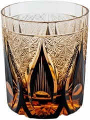 Luxury Crystal Whiskey Bar Glass Cut Tumbler Japanese Style Edo Kiriko 9oz/270ml