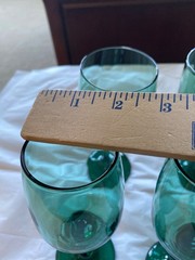 Premiere Dark Green by LIBBEY GLASS COMPANY 2 Water + 2 Wine