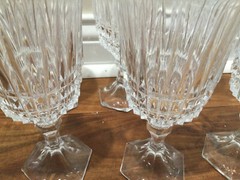 Set of 6 Fostoria Heritage 7.25” Glass Water Goblets VGC