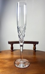 Atlantis Crystal Champagne Flute Hand Cut & Blown For Block Portugal Diamond 9”