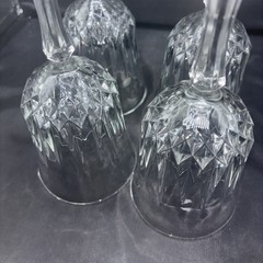 Crystal Wine Glasses 2 Sets of 4 available $19.99 a set.