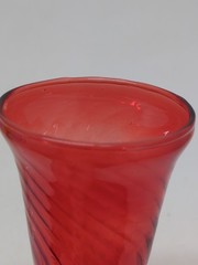 2 VTG Murano Venetian Cordial Glasses Salviati Hand Blown Art Glass Yellow Red