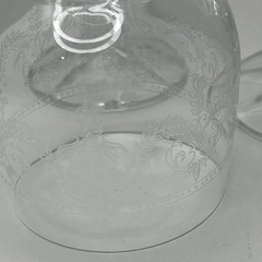Cristal D’Arques-Durand «Dampierre» Bohemia Crystal Etched Goblet Set 3