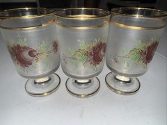 Cristallerie Italian Pine Cone Glasses Set Of 3